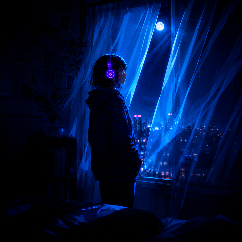 Moonlight Through Curtains